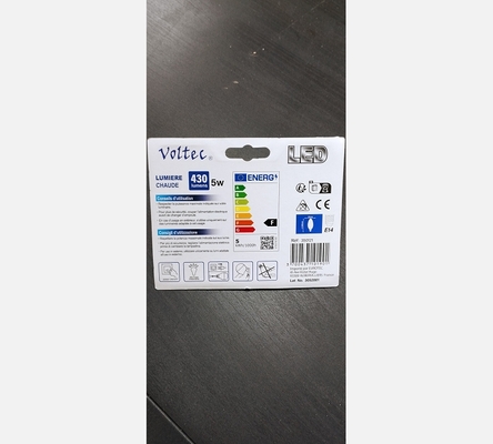 Ampoule LED 5W à vis E14.