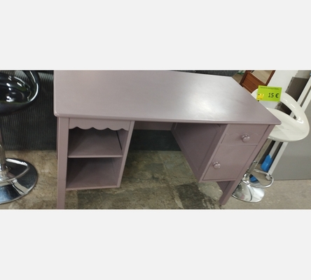 Bureau 1 porte 1 tiroir Mauve.