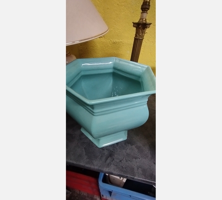 Cache pot turquoise