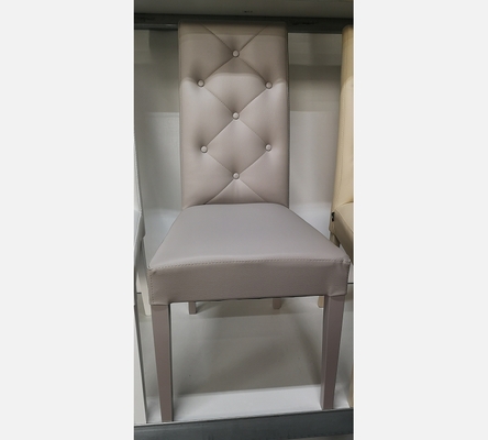 NGP Lot de 2 chaises Nat en PU gris perle. Gri chiaro