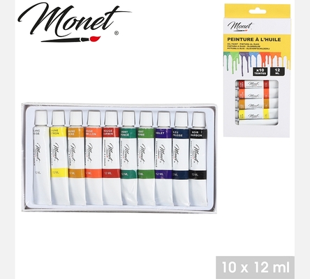 PEINTURE A L'HUILE X10 TUBES 12ML