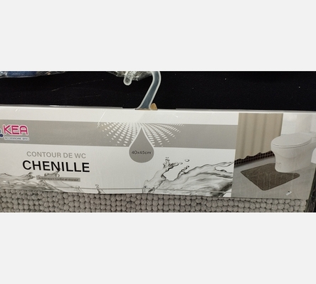 Tapis WC chenille, 40/45 cm.