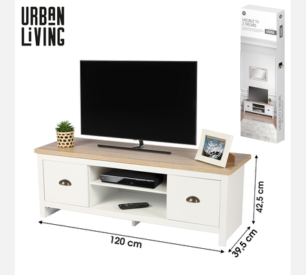 'VIRGINIA' MEUBLE TV DESIGN COLONIAL 120X39,5XH42,5CM